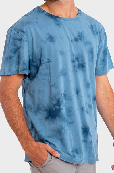 Polera Orgánica Tie-Dye Blue (Hombre) – Falcone Wear
