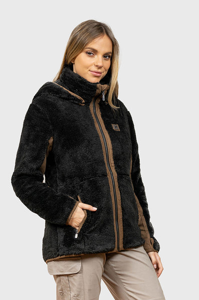 Chaqueta Shaggy Lander Black (Mujer) – Falcone Wear