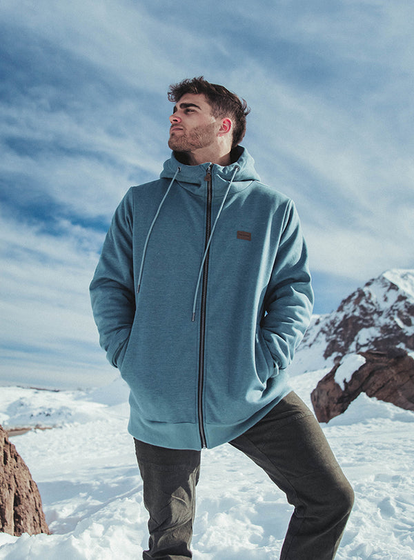 Polerón con Sherpa Ride Season V2 Blue (Hombre)