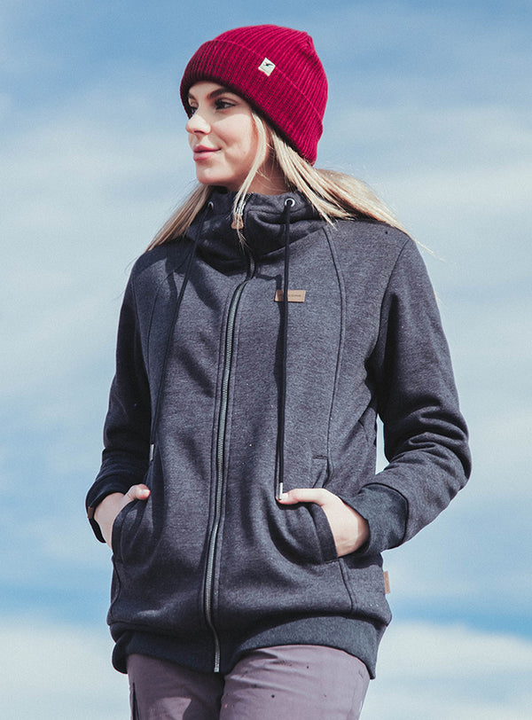 Polerón con Sherpa Ride Season V2 Dark Gray (Mujer)