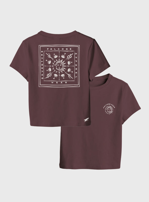 Crop Top Moonlight Burdeo (Mujer)