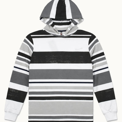 Polera Manga Larga Rayas Wanser Gray (Hombre)