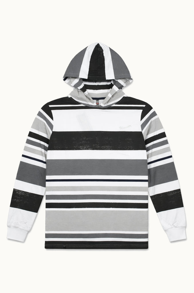 Polera Manga Larga Rayas Wanser Gray (Hombre)