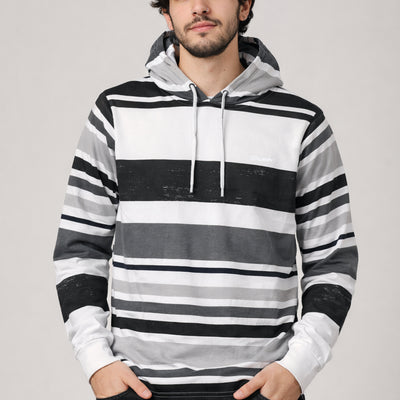 Polera Manga Larga Rayas Wanser Gray (Hombre)