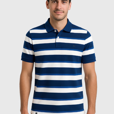 Polera Pique Wanser Blue (Hombre)
