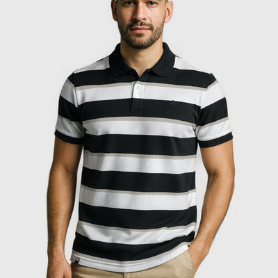 Polera Pique Wanser Black (Hombre)