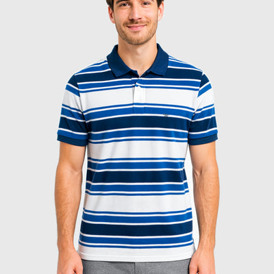 Polera Pique Wanser Blue (Hombre)