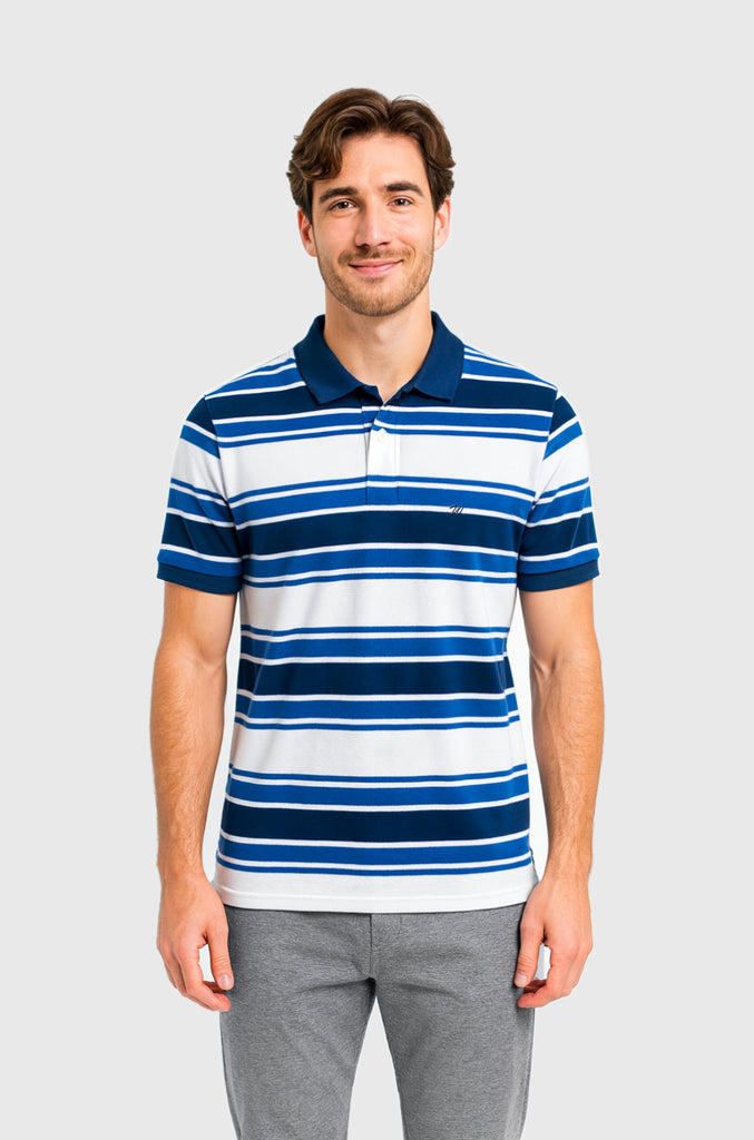 Polera Pique Wanser Blue (Hombre)