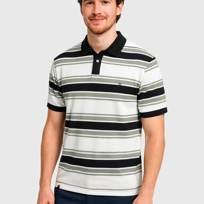 Polera Pique Wanser Black (Hombre)