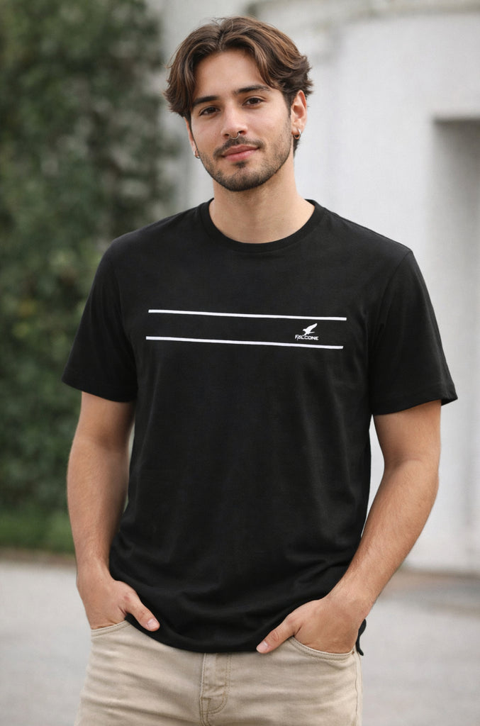 Polera Casual Falcone Black (Hombre)