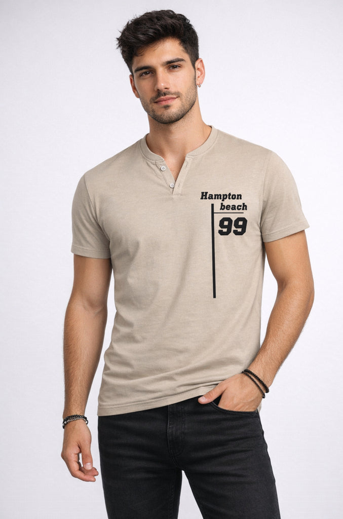 Polera Casual Falcone Beige (Hombre)