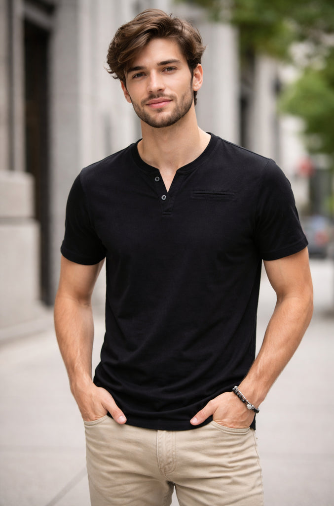 Polera Casual Falcone Black (Hombre)
