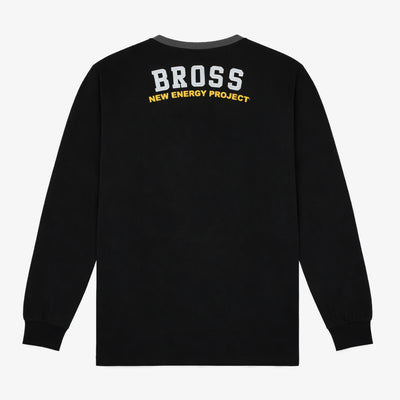 Polera Casual Manga Larga Bross Black (Hombre)