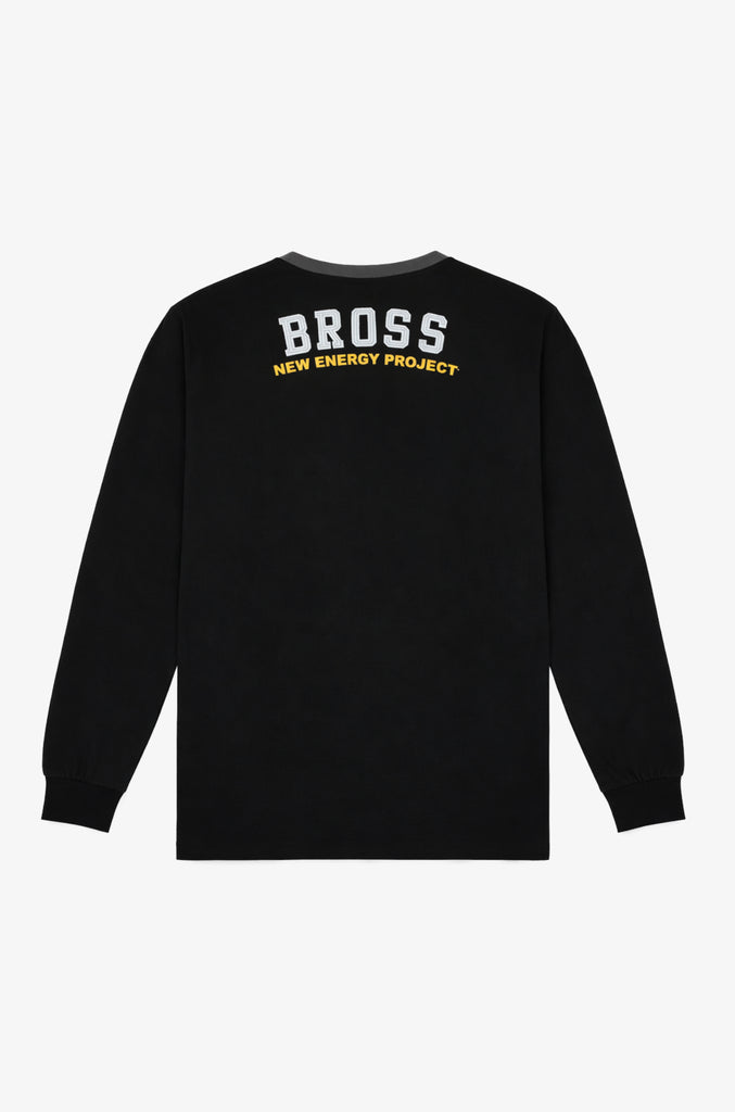 Polera Casual Manga Larga Bross Black (Hombre)