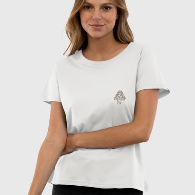 Polera Orgánica Infinite Roads White (Mujer)