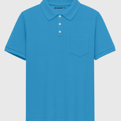 Polera Piqué Light Blue (Hombre)