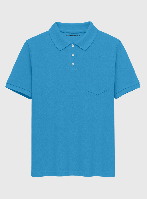 Polera Piqué Light Blue (Hombre)