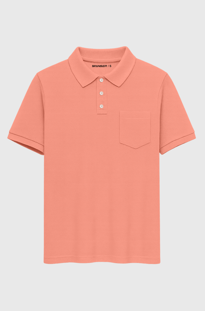 Polera Piqué Light Orange (Hombre)