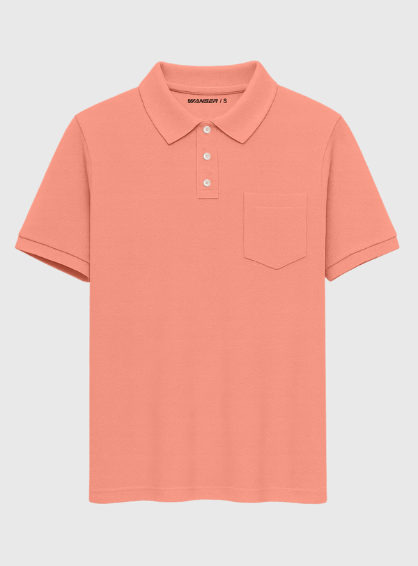 Polera Piqué Light Orange (Hombre)