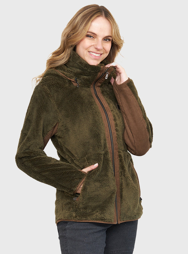 Chaqueta Shaggy Lander Moss Green (Mujer)