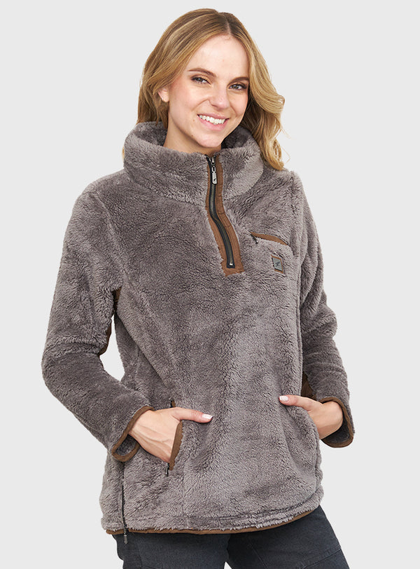 Polerón Shaggy Lander Dark Gray (Mujer)