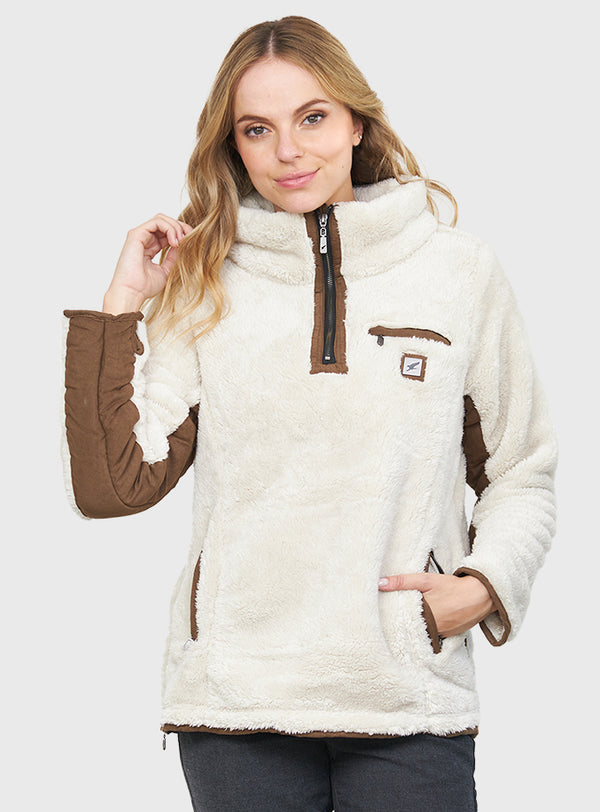 Polerón Shaggy Lander Cream White (Mujer)