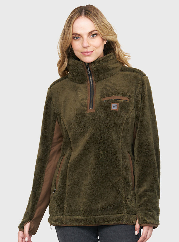 Polerón Shaggy Lander Moss Green (Mujer)