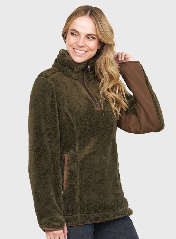 Polerón Shaggy Lander Moss Green (Mujer)