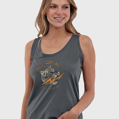 Polera Orgánica Sin Mangas Tiger Gray (Mujer) – Falcone Wear