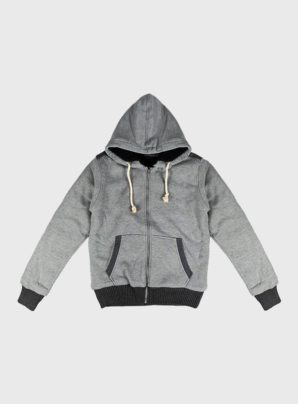 Polerón con Sherpa Gray (Hombre)