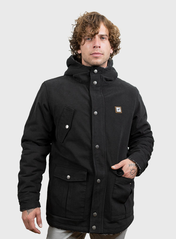 Chaqueta Canvas Reversible Woodstone V2 Black (Hombre)