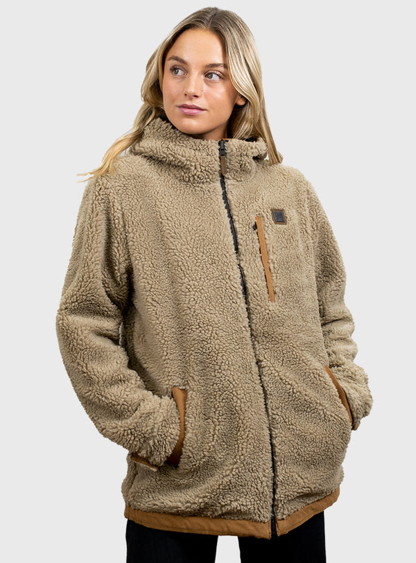 Chaqueta Canvas Reversible Woodstone V2 Camel (Mujer)
