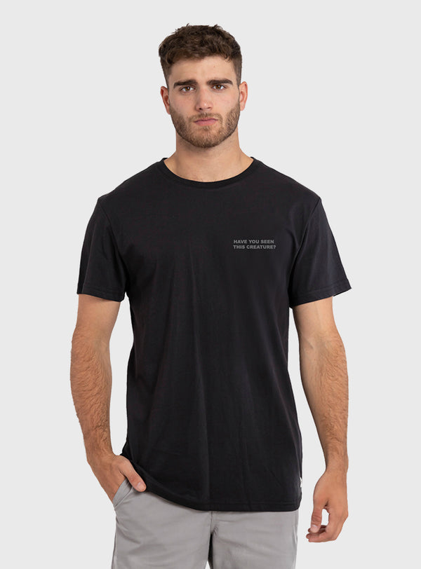 Polera Orgánica Lake Creature Black (Hombre)