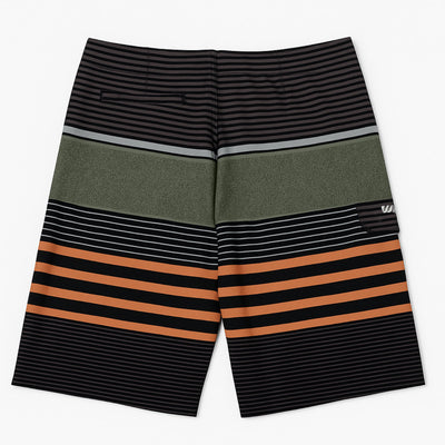 Traje De Baño Listado V1 Orange (Hombre)