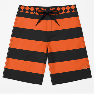 Traje De Baño Listado V2 Orange (Hombre)