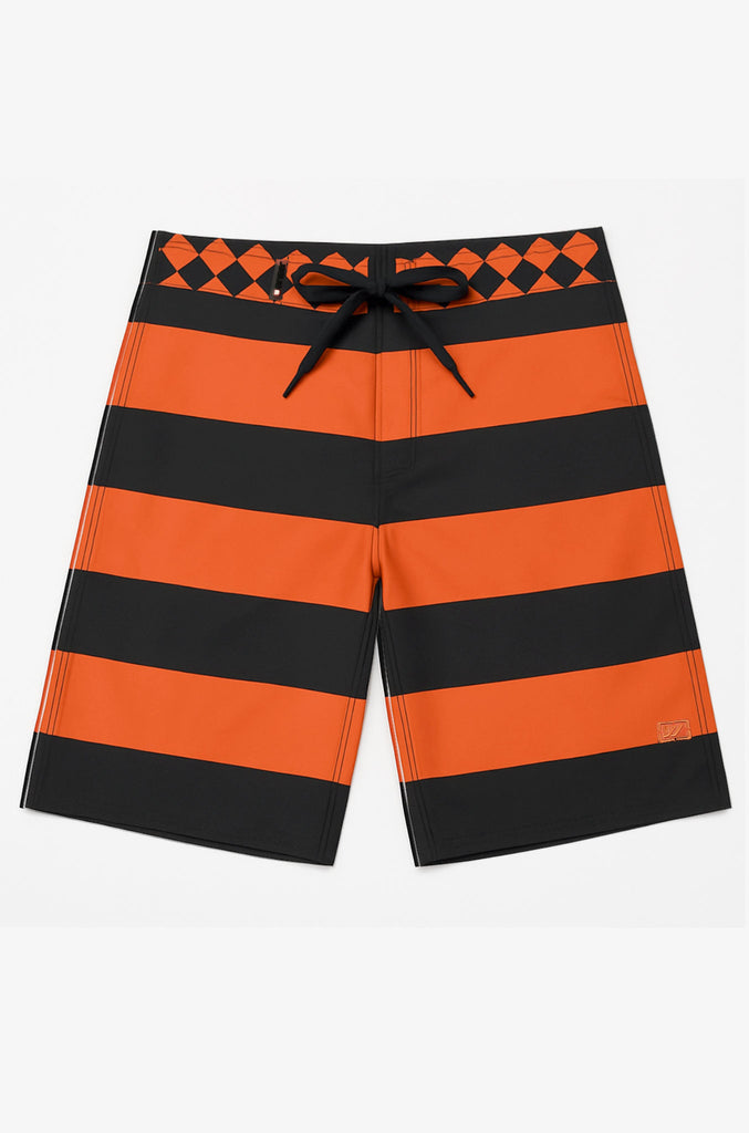 Traje De Baño Listado V2 Orange (Hombre)