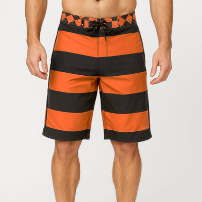 Traje De Baño Listado V2 Orange (Hombre)