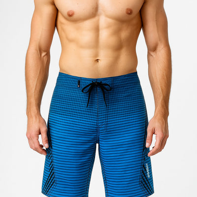 Traje De Baño Listado V3 Blue (Hombre)