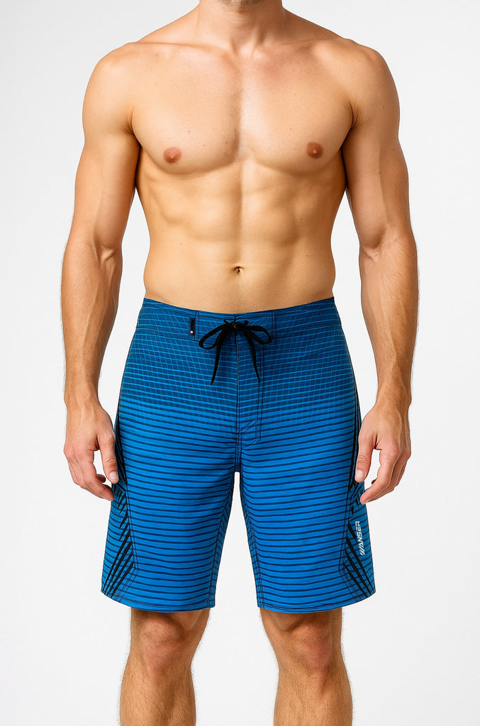 Traje De Baño Listado V3 Blue (Hombre)