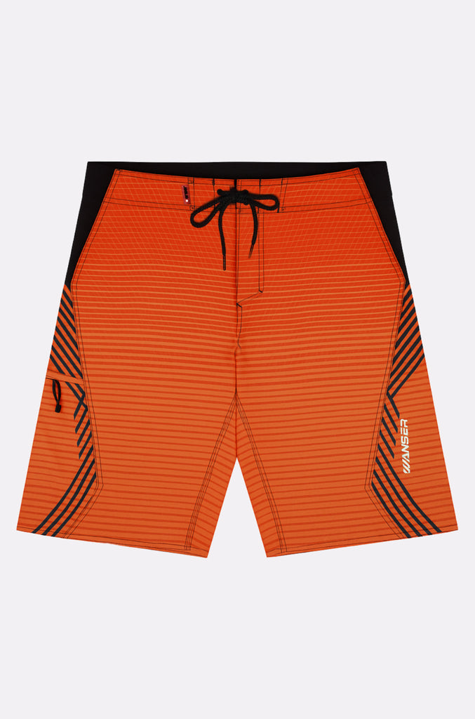 Traje De Baño Listado V3 Orange (Hombre)