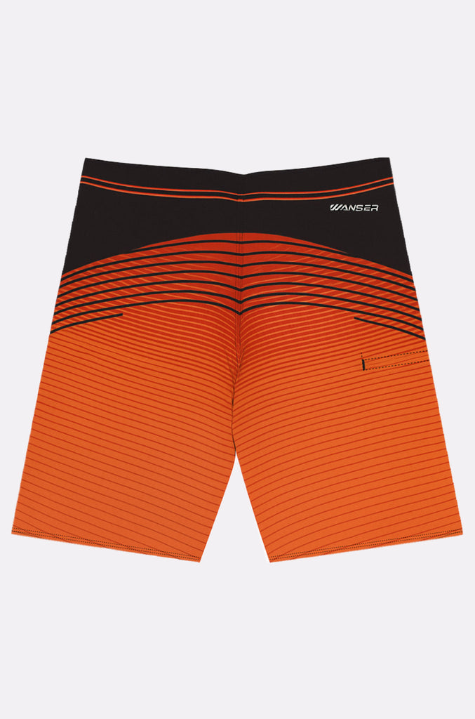 Traje De Baño Listado V3 Orange (Hombre)