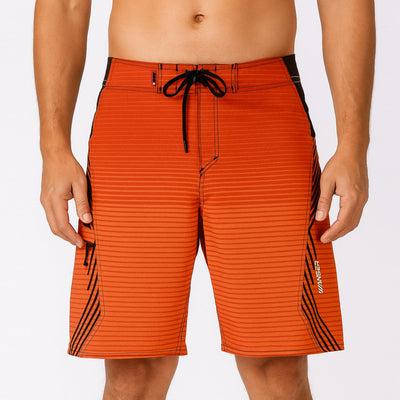 Traje De Baño Listado V3 Orange (Hombre)