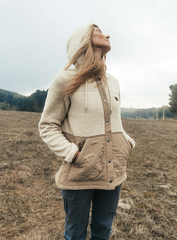 Chaqueta Sherpa Southcoast Beige (Mujer)