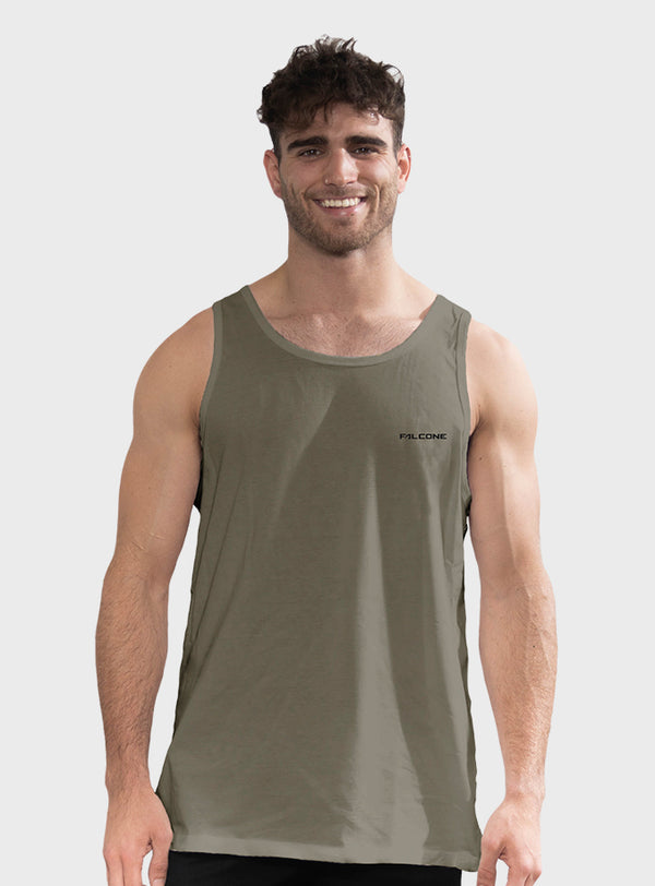 Polera Orgánica Sin Mangas Classic Green (Hombre)
