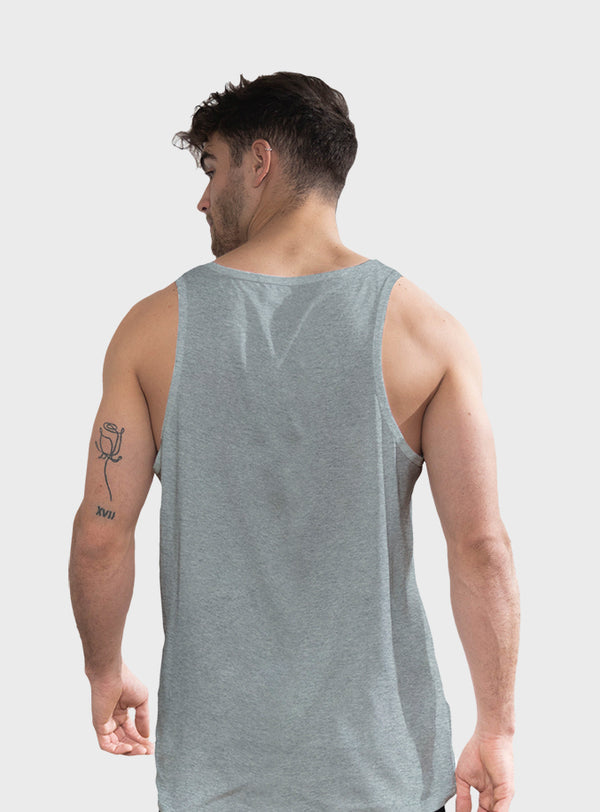Polera Orgánica Sin Mangas Classic Gray (Hombre)