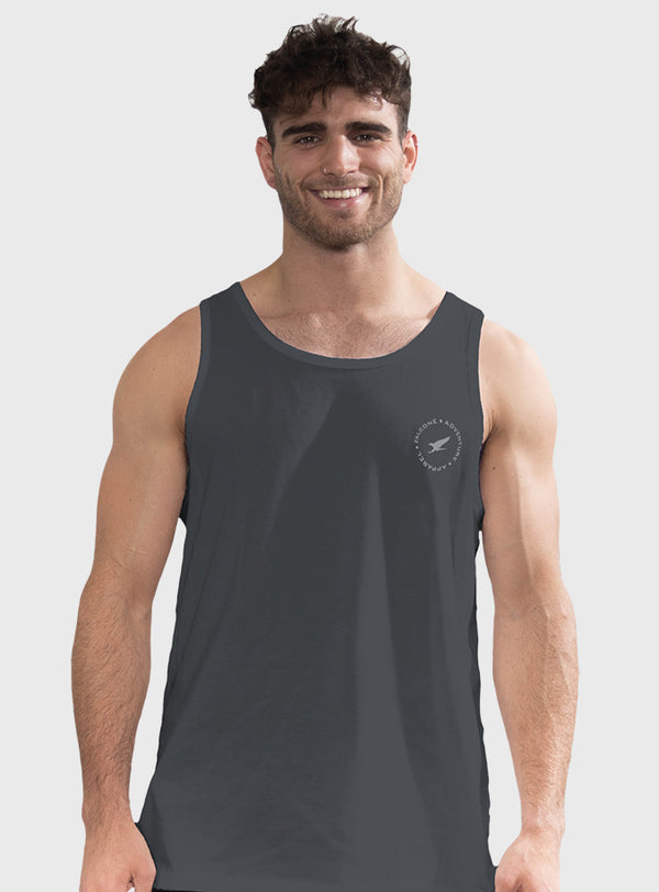 Polera Orgánica Sin Mangas Adventure Apparel V2 Gray (Hombre)