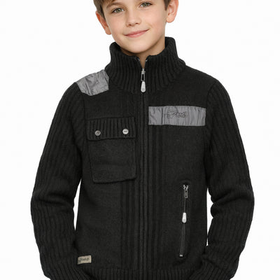 Chaleco Tejido Clásico Bross Black (Niño)