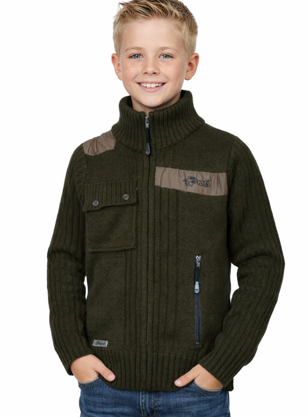 Chaleco Tejido Clásico Bross Green (Niño)