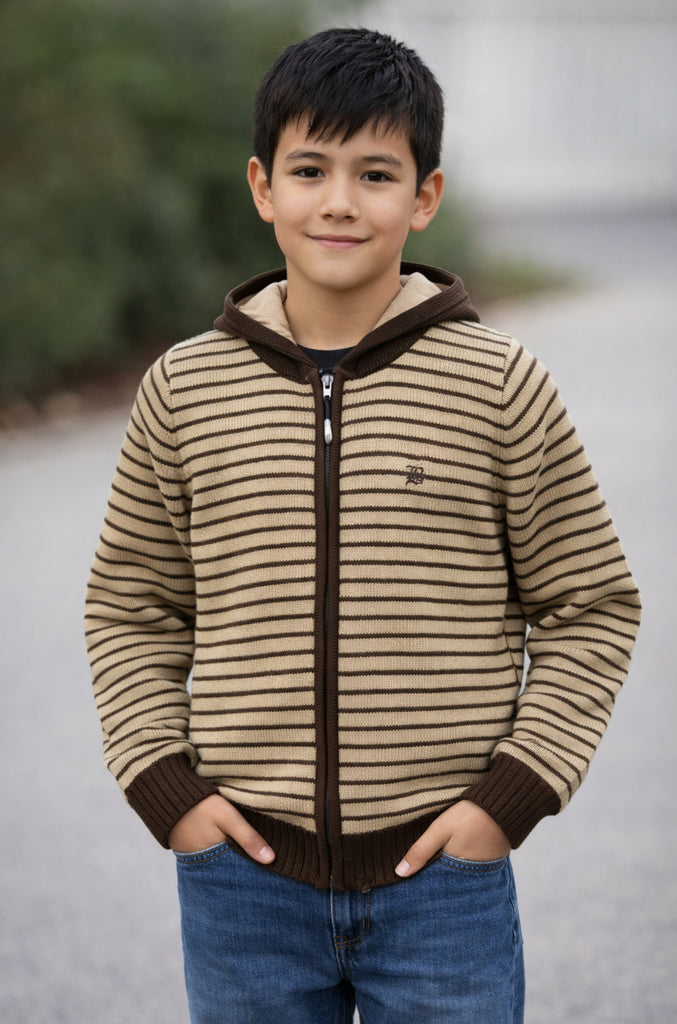 Chaleco Tejido Clásico Bross Brown (Niño)