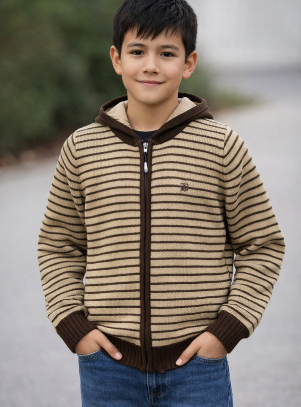 Chaleco Tejido Clásico Bross Brown (Niño)